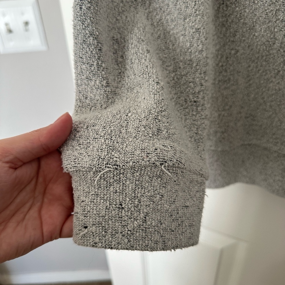 Women's Gray Crewneck Sweater - Picture 6 of 7